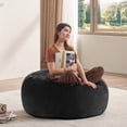 thumbnail image 1 of Venuezy Bean Bag Chair 3Ft, Memory Foam Filled, Super Soft Plush, Beanbag Chairs for Adults, Soft Sofa with Removable Flannel Cover, Round Couch for Living Room, Bedroom, Apartment & Reading Nook, 1 of 9