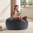 thumbnail image 1 of Venuezy Bean Bag Chair 3Ft, Memory Foam Filled, Super Soft Plush, Beanbag Chairs for Adults, Soft Sofa with Removable Flannel Cover, Round Couch for Living Room, Bedroom, Apartment & Reading Nook, 1 of 14