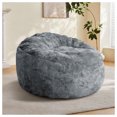 thumbnail image 1 of Venuezy Round Bean Bag Chair for Adults, Memory Foam Bean Bag, 1 of 6