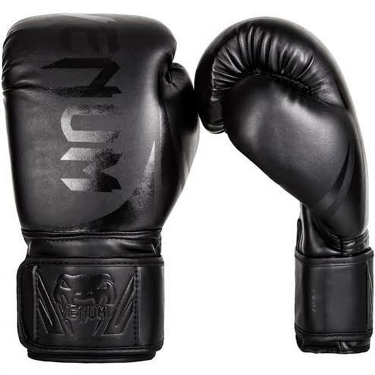 Venum Challenger 2.0 Hook and Loop Boxing Gloves - 12 oz. - Black/Black