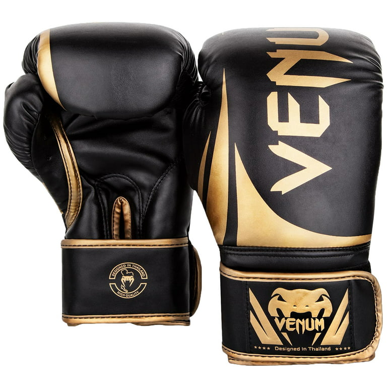 Venum Challenger 2.0 Boxing Gloves - Black/Gold 12 oz