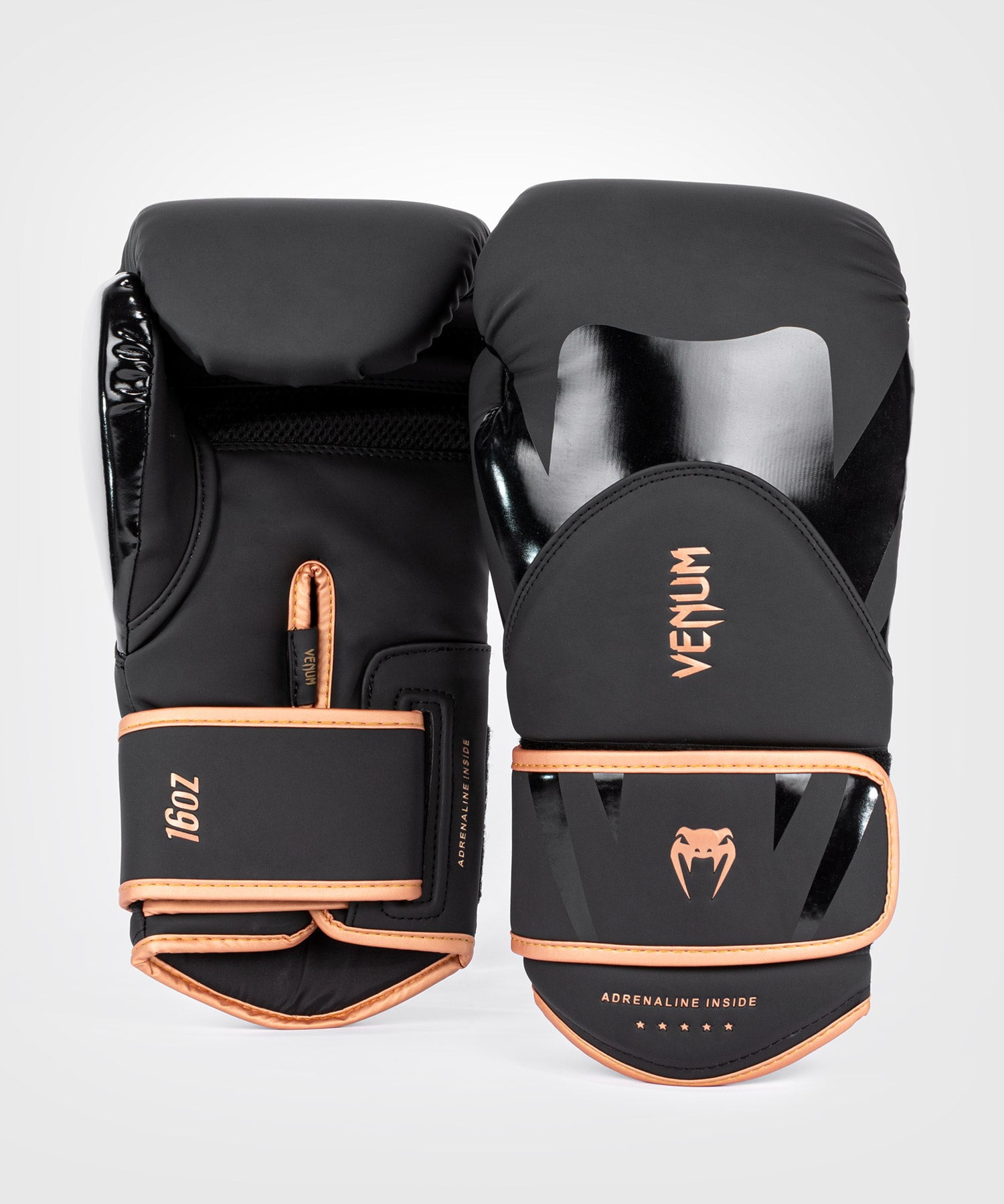 Venum Challenger 4.0 Boxing Gloves - Black/Bronze - 14-Ounce