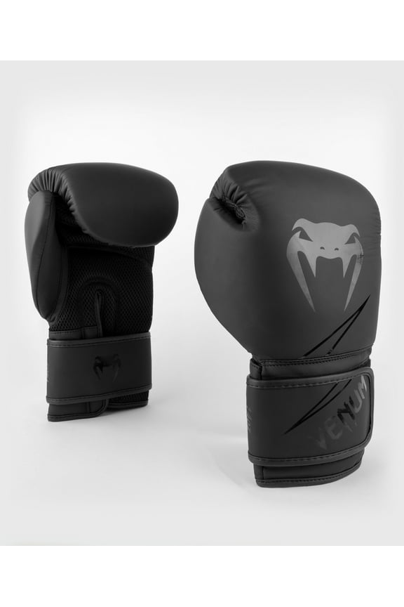 Classic Boxing Gloves - 16oz, Unisex, Synthetic Leather Training Gloves for Boxing, Muay Thai, & Bag Work - Black