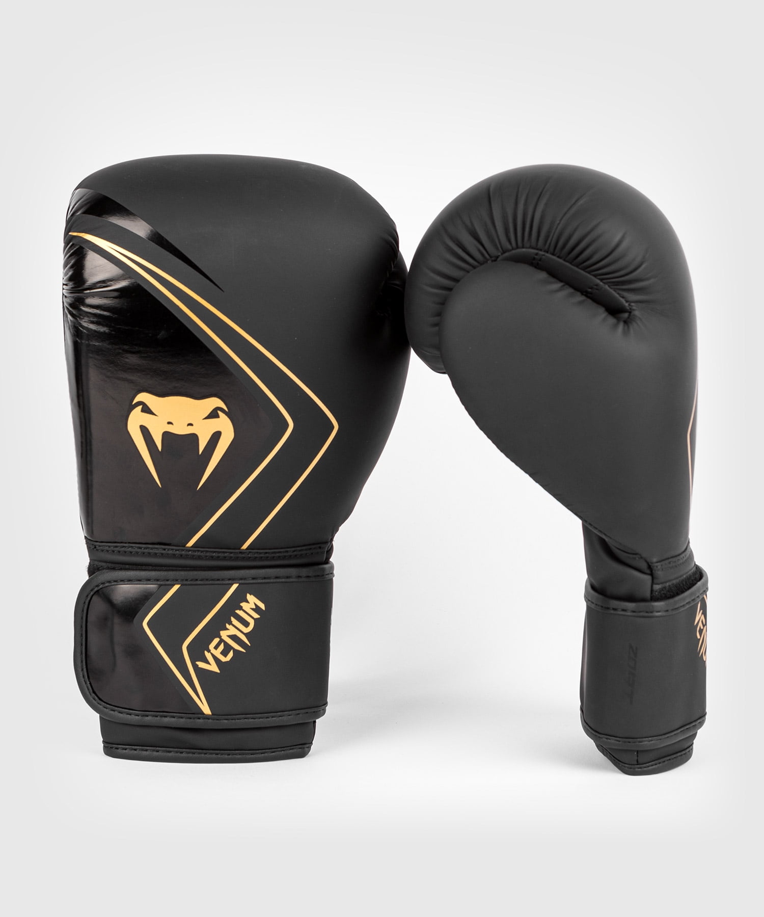 Venum Contender 2.0 ボクシンググローブ Venum PU Contender 2.0 Boxing Gloves - Black/Gold - 12oz - Unisex