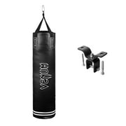 Venum Classic Boxing Punching Bag - 100 lbs - Black/White - Heavy Bag Kit