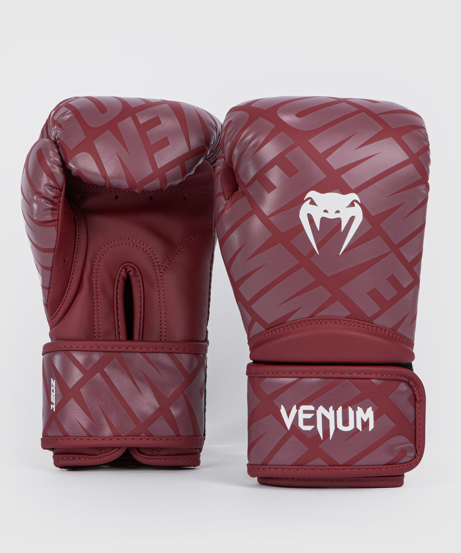 Venum Contender 1.5 XT Boxing Gloves - Burgundy/White - 14-Ounce