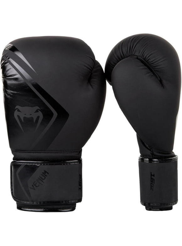 Venum Contender 2.0 Boxing Gloves - Black - 14 oz - Adult Unisex