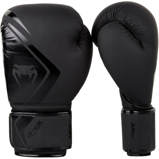 Venum Contender 2.0 Boxing Gloves - Black - 16 oz - Adult