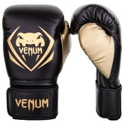 Venum Contender Hook and Loop Training Boxing Gloves - 16 oz. - Black/Gold