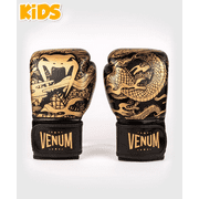 Venum Dragon's Flight Hook and Loop Boxing Gloves - 6 oz. - Black/Bronze