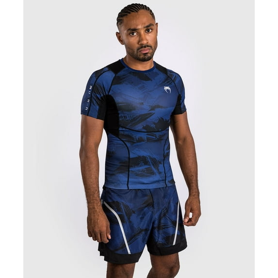 Venum Electron 3.0 Short Sleeve Rashguard - Navy