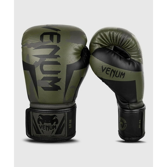 Venum Elite Boxing Gloves - Khaki camo