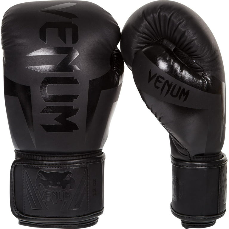 Venum Elite Boxing Gloves - Black 10 oz