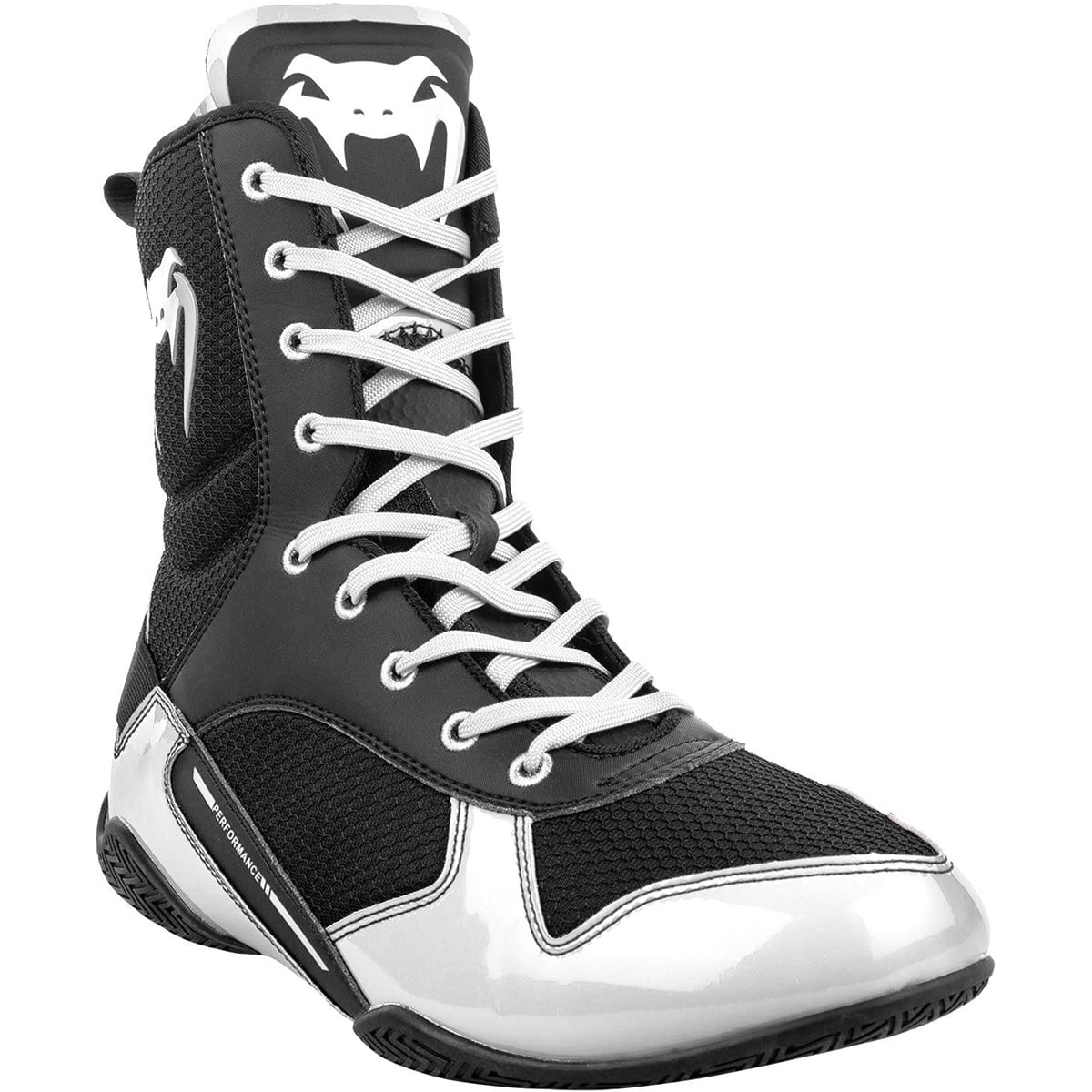 Venum Elite Professional Boxing Shoes 12 Black/White