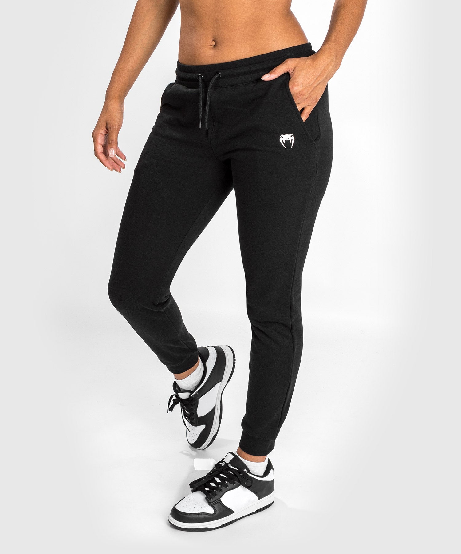 nike black essential slim joggers