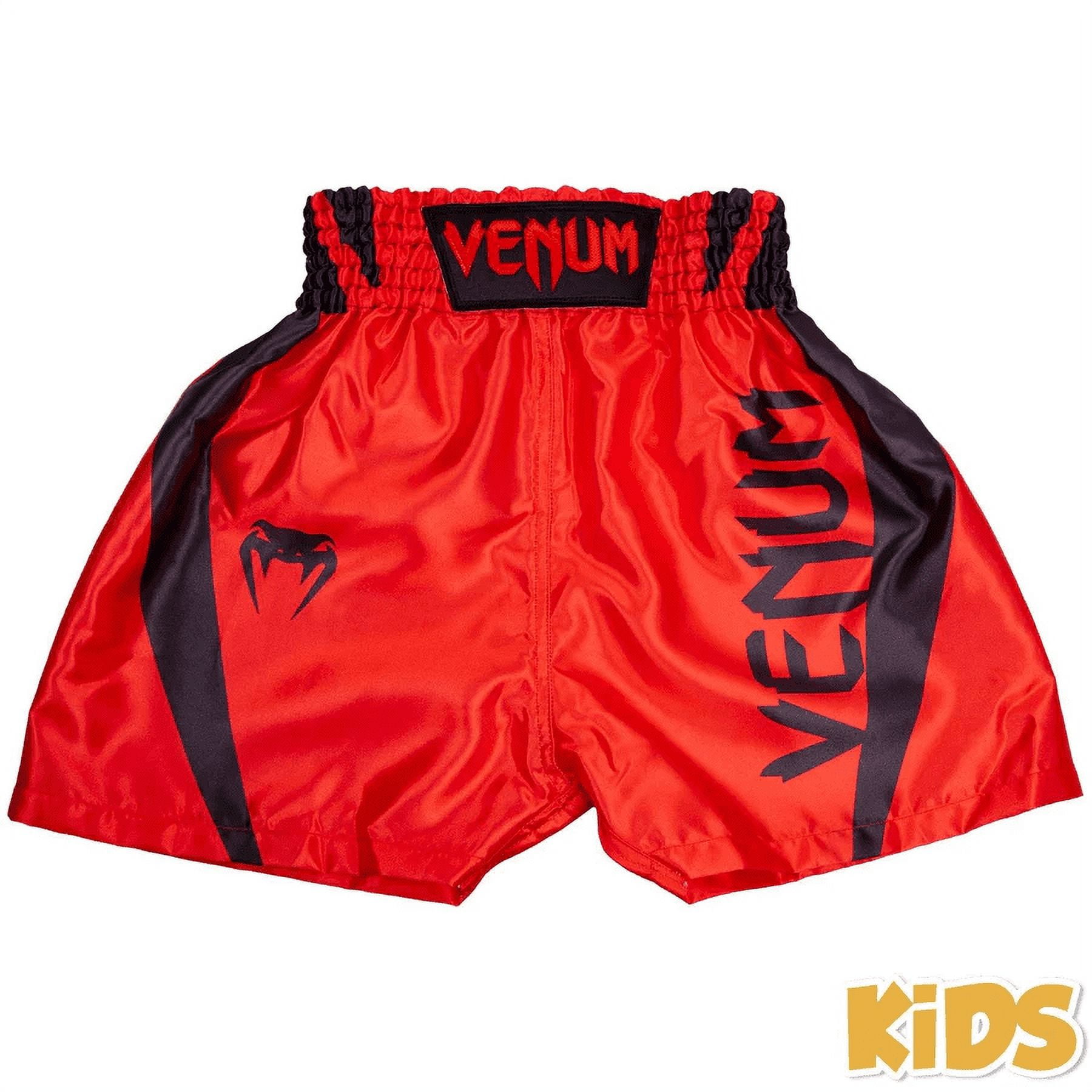 Short de boxe Enfant Venum Elite Kids - Noir/Blanc