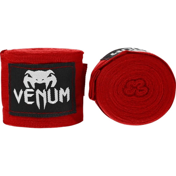 Venum Kontact 180" Elastic Cotton Boxing Handwraps - Red