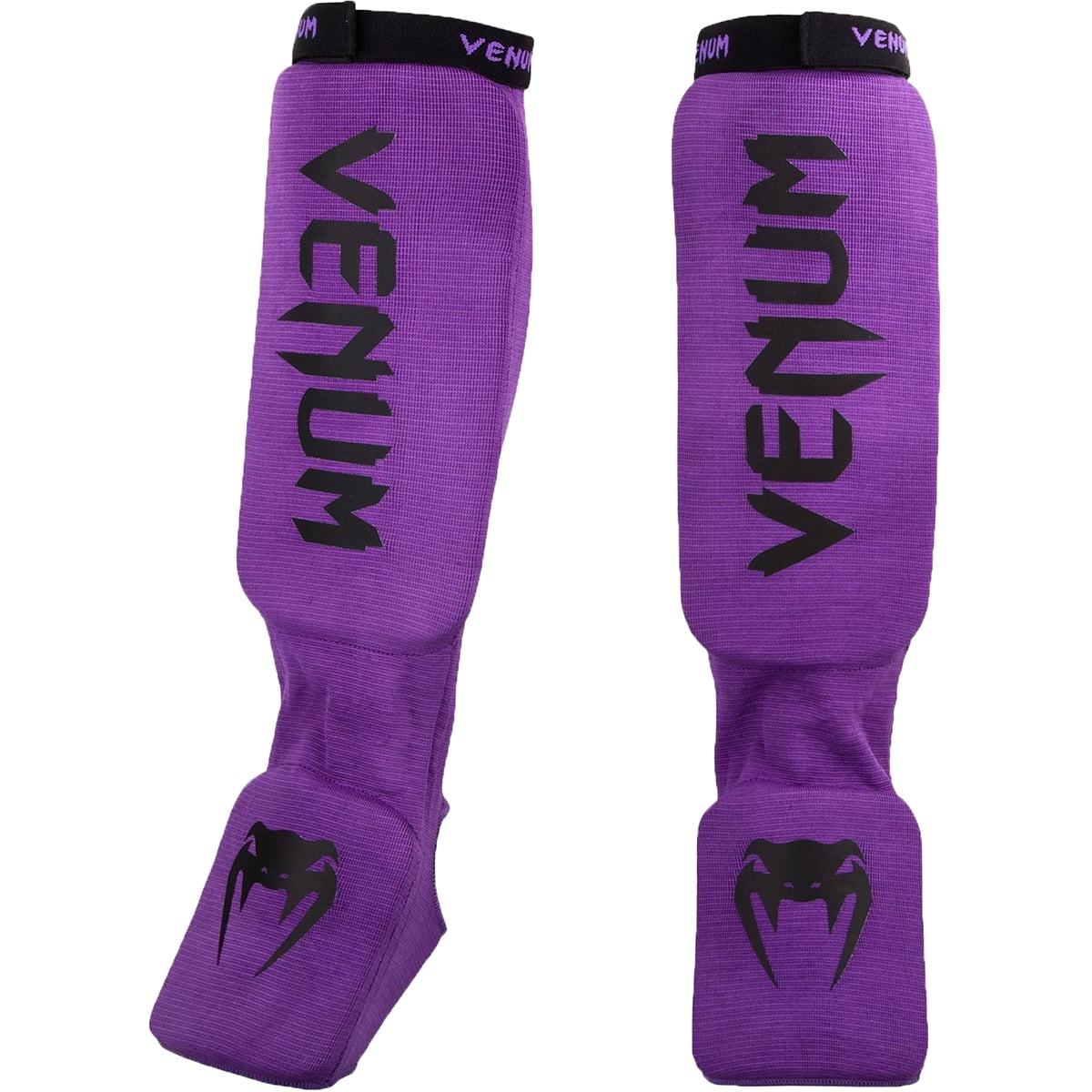 Venum Kontact Slip-On MMA Shin and Instep Guards - Purple/Black
