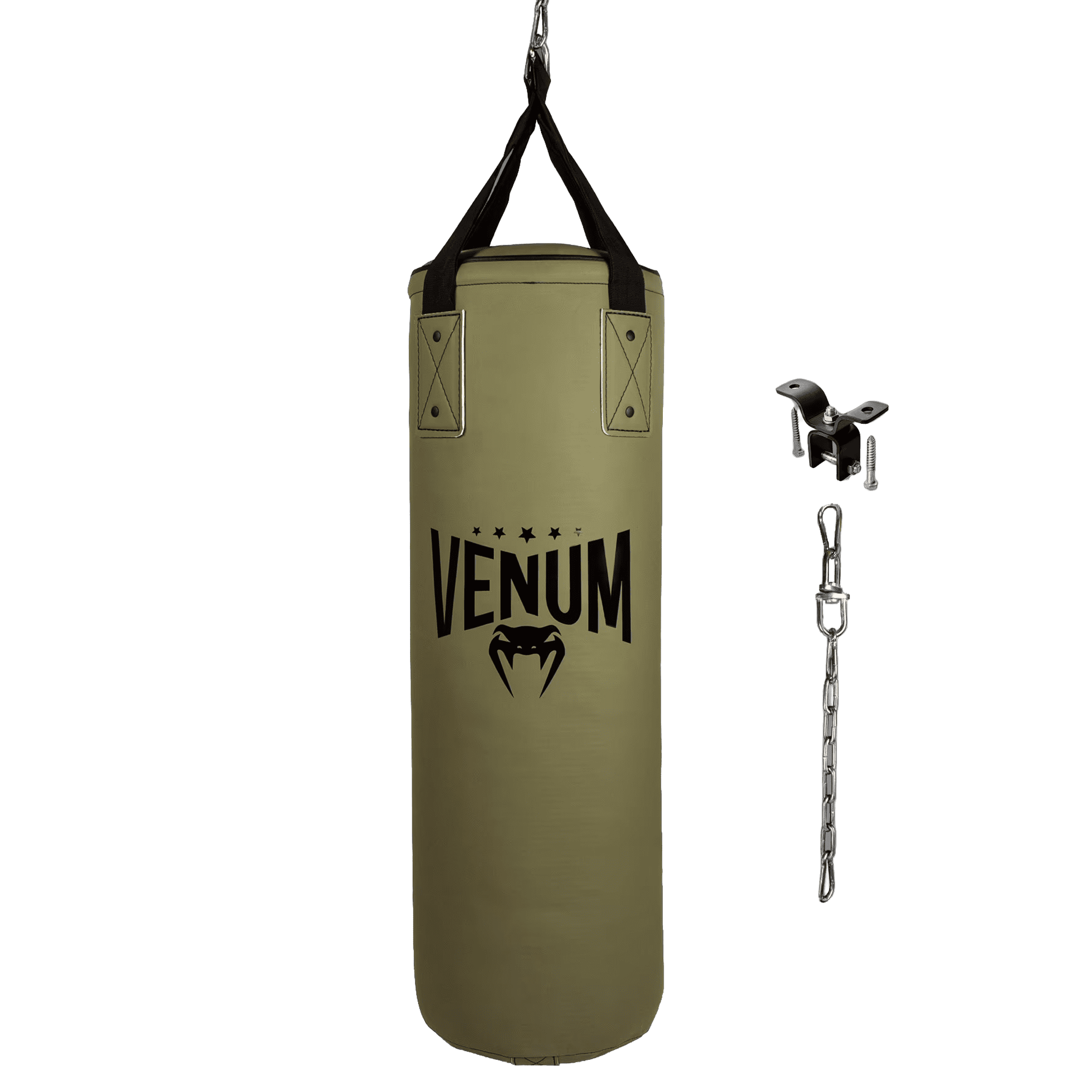 Venum Origins Punching Bag - Khaki/Black (ceiling mount included)
