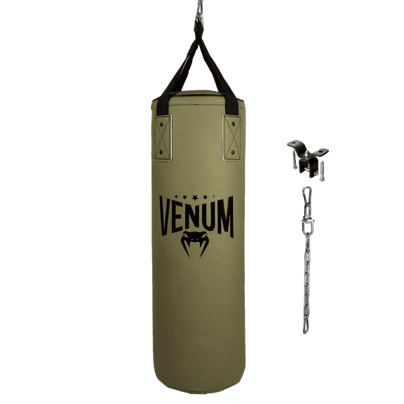 Venum Origins Punching Bag - Khaki/Black (ceiling mount included)