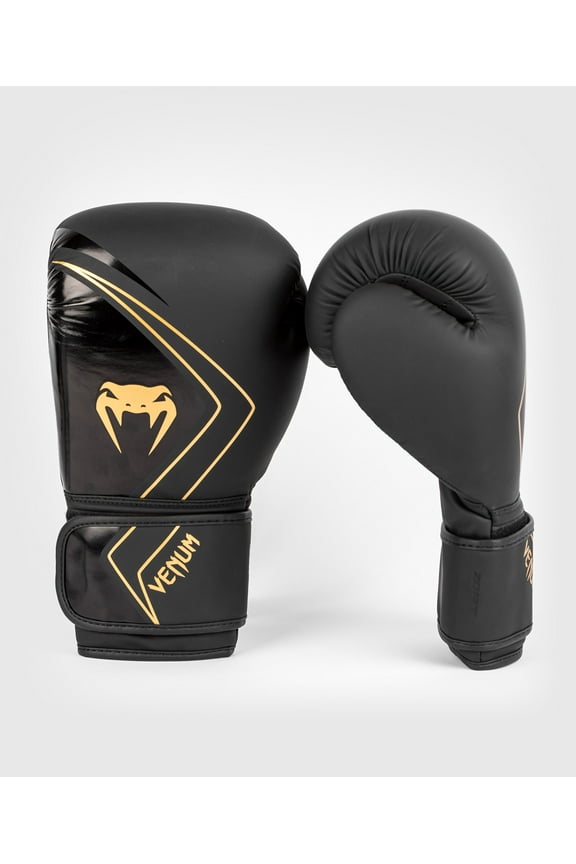 Contender 2.0 Boxing Gloves - Black/Gold - 14oz - Unisex - Sparring and Bag Training
