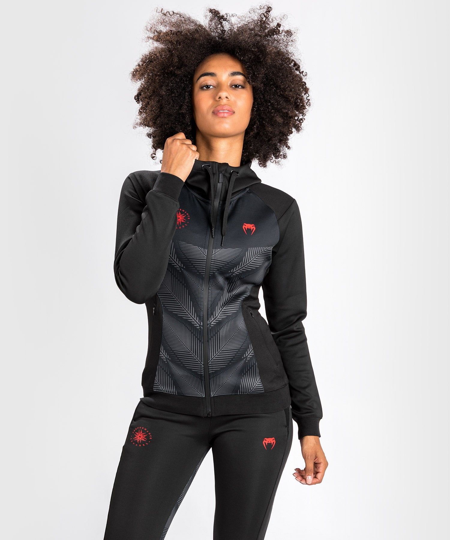 Venum Phantom Hoody - For Women - Black/Red 