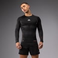 thumbnail image 1 of Venum Tactical XT Men's Long Sleeve Rashguard - Black/Fire Red - Large, 1 of 8