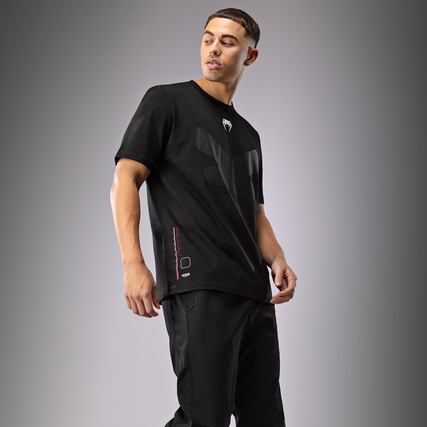 Venum Tactical XT T-Shirt - Black/Fire Red - Large