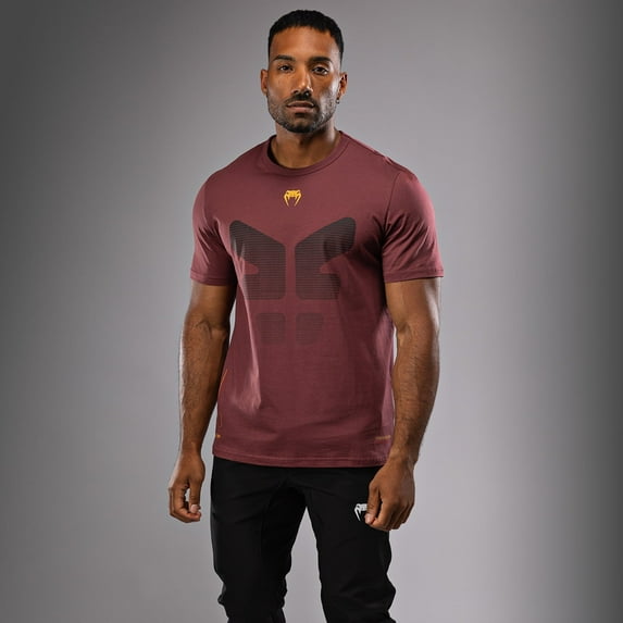 Venum Tactical XT T-shirt- Black/Burgundy/Gold - Small