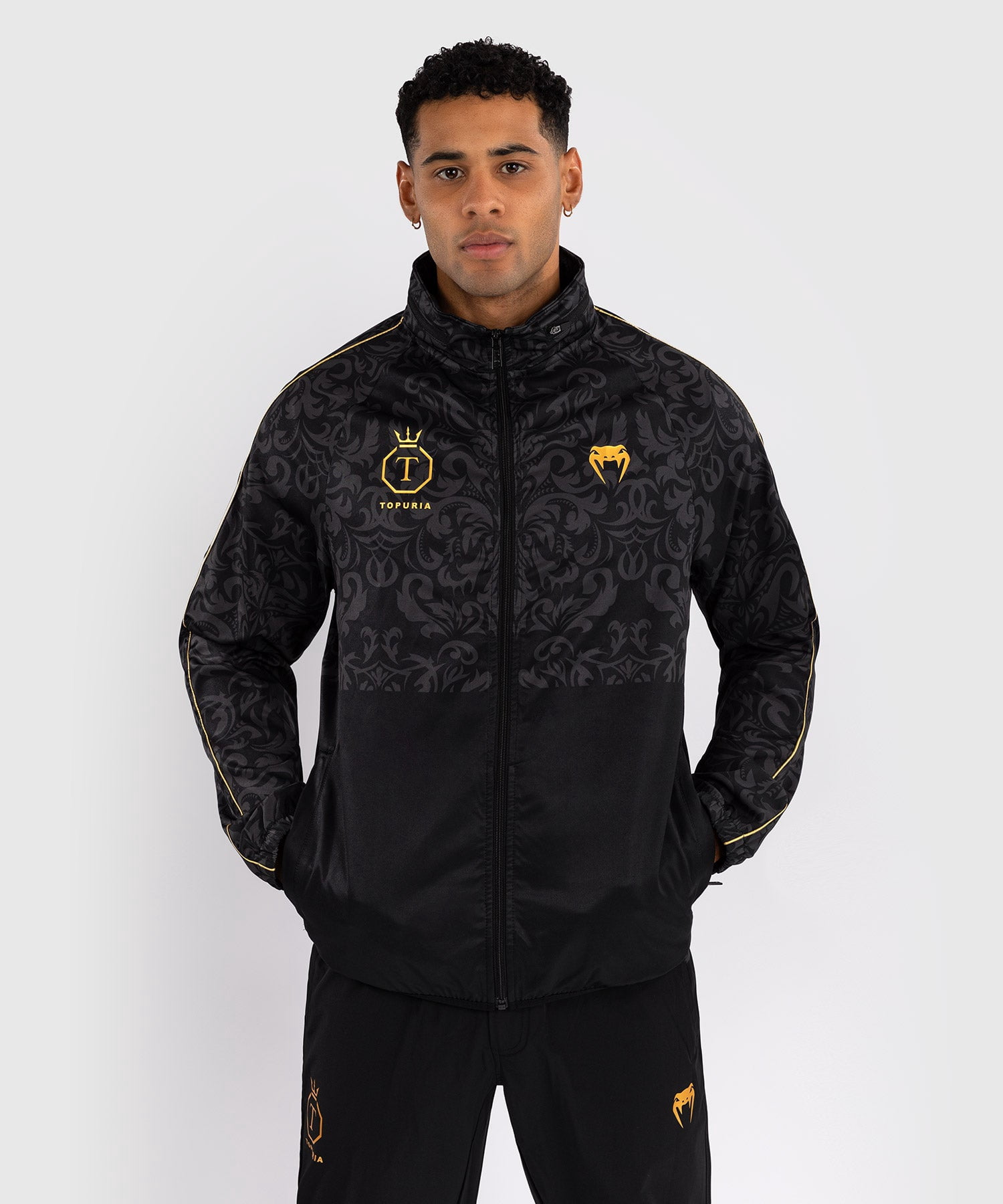Venum x Ilia Topuria Unmatched Track Jacket - Black/Gold - X-Large