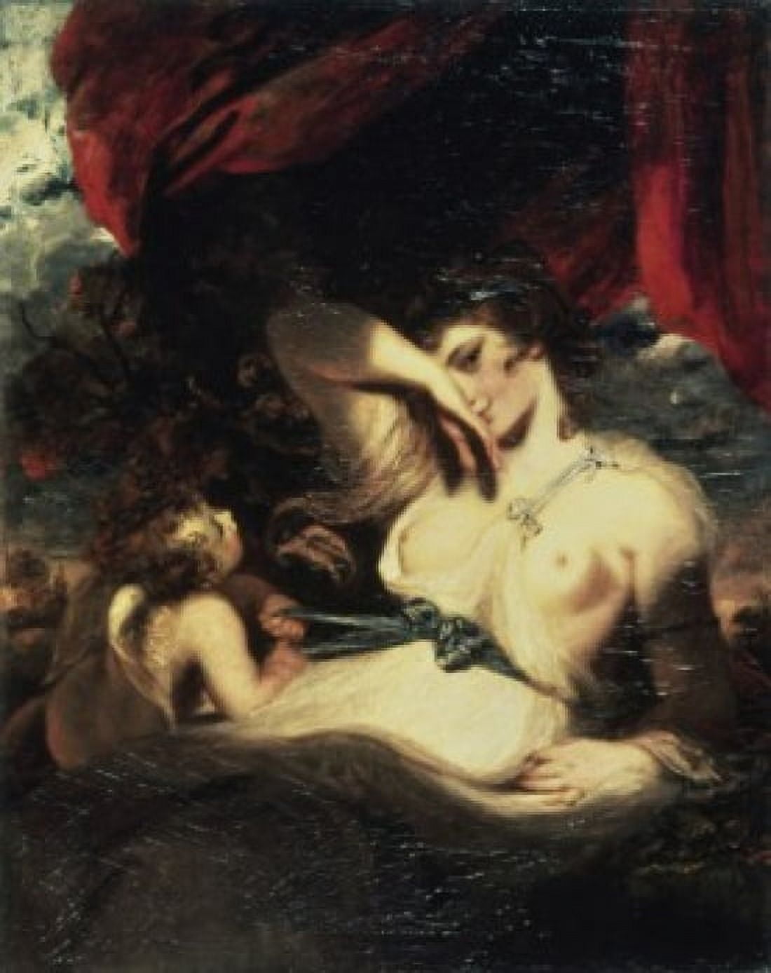 Venus and Amor 1750 Joshua Reynolds (1723-1792 British) Oil on canvas State Hermitage Museum St Petersburg Russia Canvas Art - Joshua Reynolds (18 x 24)