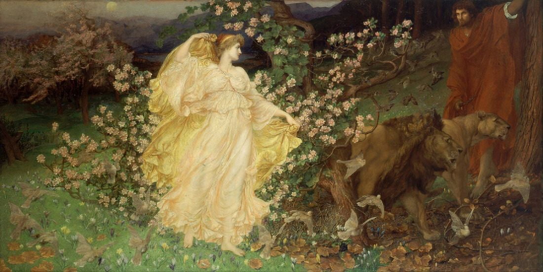 Venus And Anchises Canvas Art - William Blake (18 x 24)