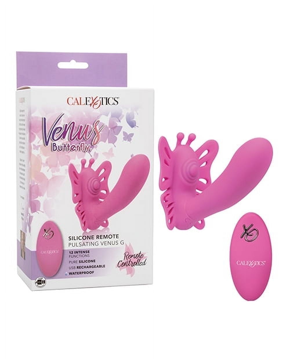 Venus Butterfly Silicone Remote Pulsating Venus G - Pink - Walmart.com