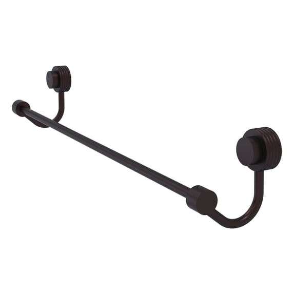 Venus Collection 18-in Towel Bar with Groovy Accent in Antique Bronze