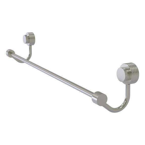 Venus Collection 18-in Towel Bar with Groovy Accent in Satin Nickel