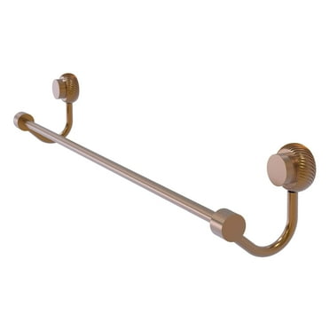 Venus Collection 18-in Towel Bar with Twist Accent in Brushed Bronze