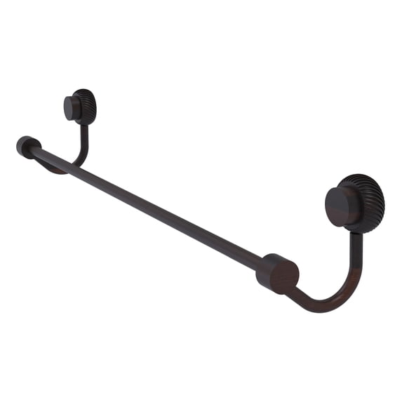 Venus Collection 18-in Towel Bar with Twist Accent in Venetian Bronze