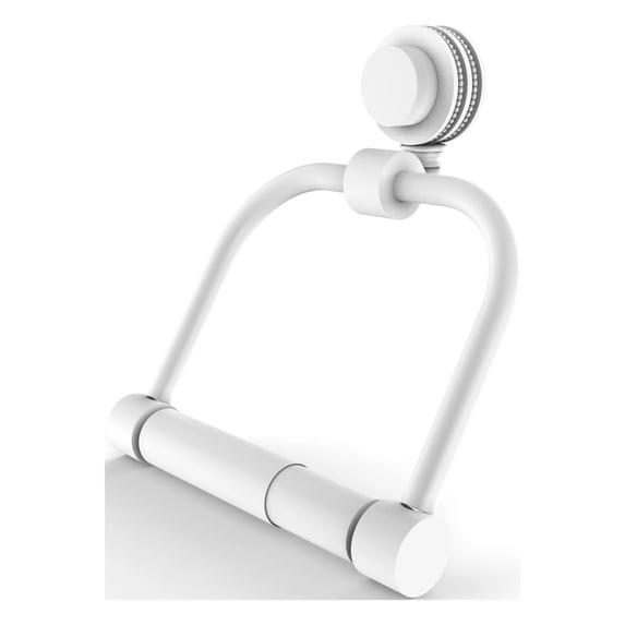 Venus Collection 2 Post Toilet Tissue Holder - Matte White / Dotted