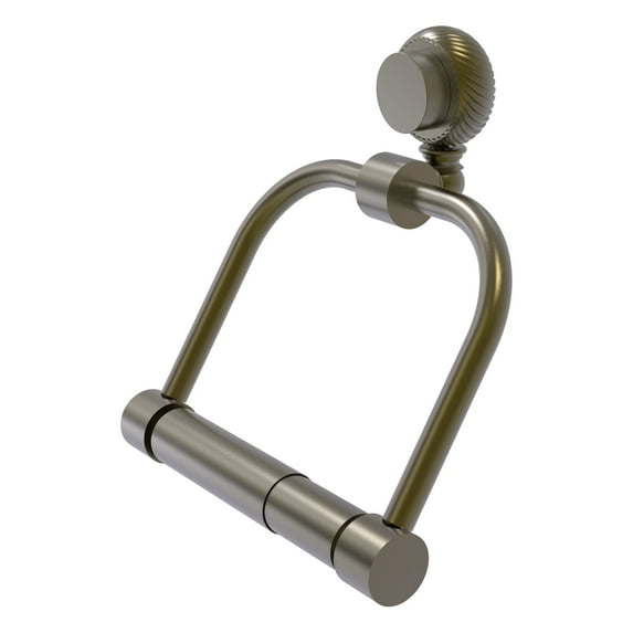 Venus Collection 2 Post Toilet Tissue Holder with Twisted Accents in Antique Brass