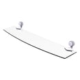 thumbnail image 1 of Venus Collection 24 Inch Glass Shelf with Twist Accents, 1 of 3