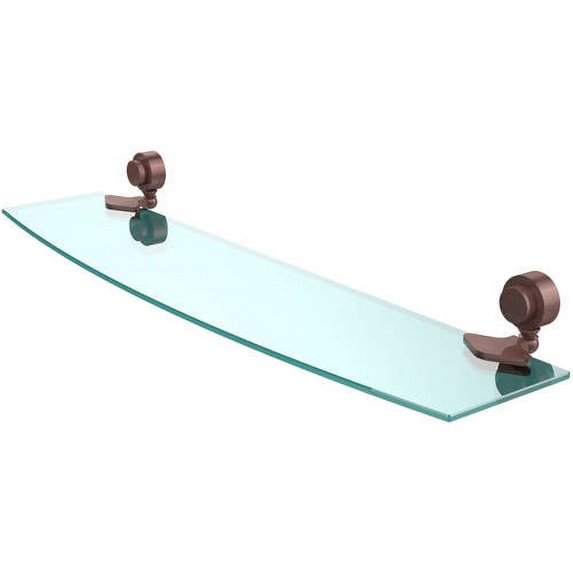 Venus Collection 24-in Glass Shelf in Antique Copper