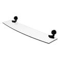 thumbnail image 1 of 433/24-BKM Venus Collection 24 Inch Glass Shelf, Matte Black, 1 of 3