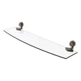 thumbnail image 1 of Venus Collection Glass Shelf with Twisted Accents - Antique Brass / 24 Inch, 1 of 3