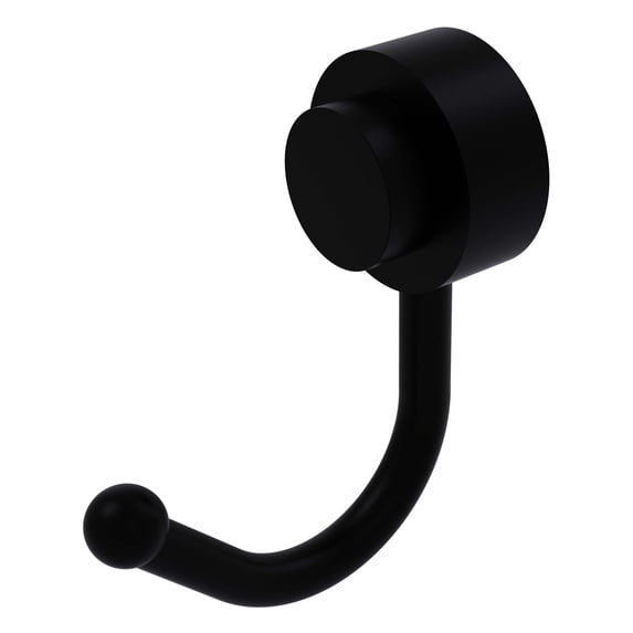 Venus Collection Robe Hook - Matte Black / Smooth
