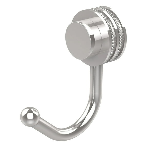 Venus Collection Robe Hook with Dotted Accents in Polished Chrome