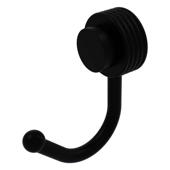 Venus Collection Robe Hook with Groovy Accents - 420G-BKM