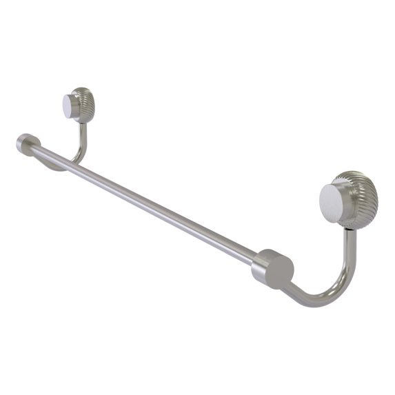 Venus Collection Towel Bar with Twisted Accents - Satin Nickel / 18 Inch