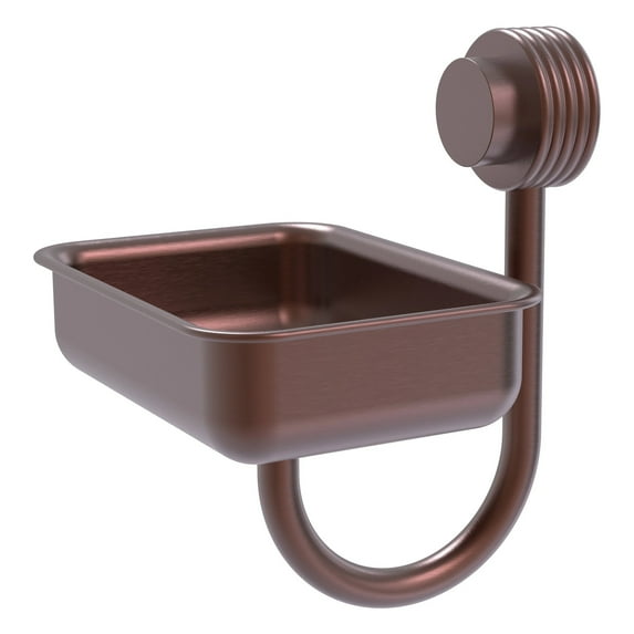 Venus Collection Wall Mounted Soap Dish - Antique Copper / Grooved