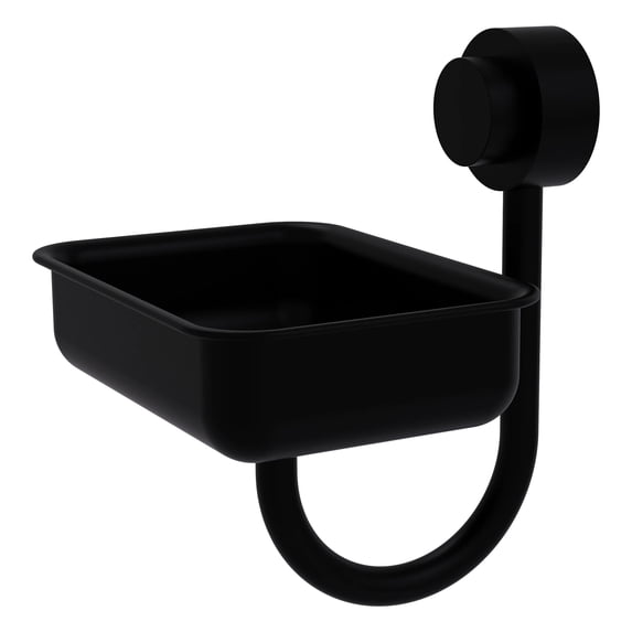 Venus Collection Wall Mounted Soap Dish - Matte Black / Smooth
