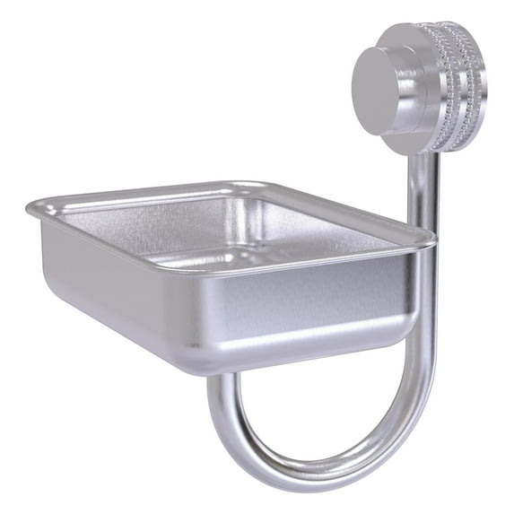 Venus Collection Wall Mounted Soap Dish - Satin Chrome / Dotted